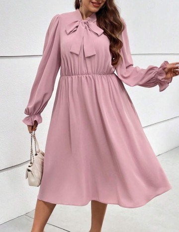 Rochie midi Shein Curve+, roz