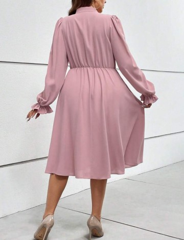 Rochie midi Shein Curve+, roz