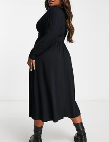 Rochie midi ASOS, negru