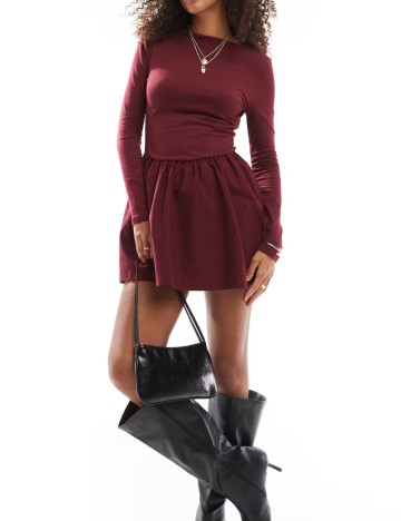 Rochie mini ASOS, vișiniu