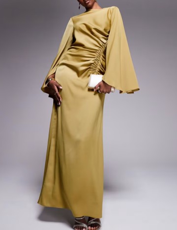 Rochie maxi ASOS, galben mustar