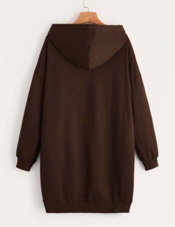 Rochie tip hanorac Shein, maro