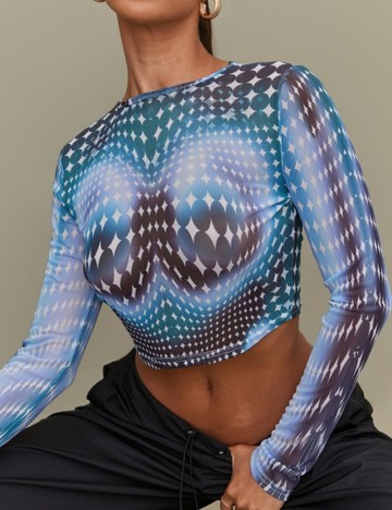 Top PRETTYLITTLETHING, mix culori