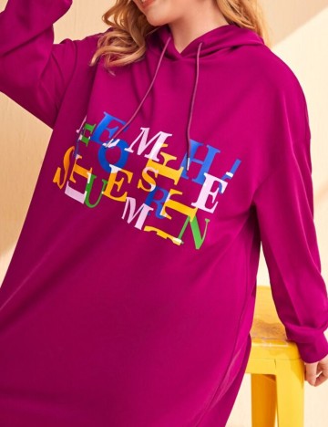 Rochie maxi Shein Curve+, roz