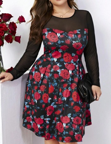 Rochie mini Shein Curve+, negru