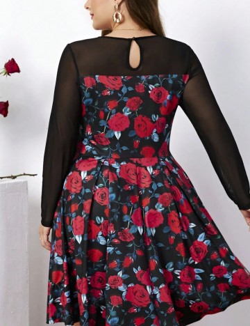 Rochie mini Shein Curve+, negru