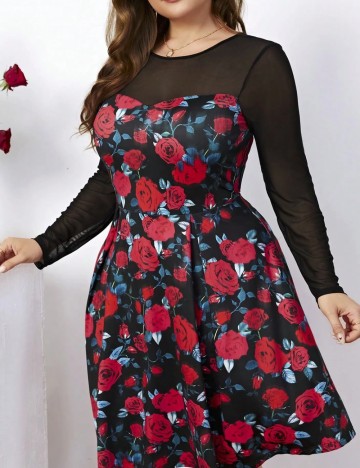 Rochie mini Shein Curve+, negru