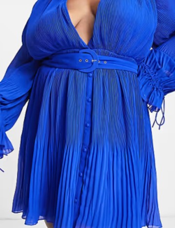 Rochie midi ASOS, albastru