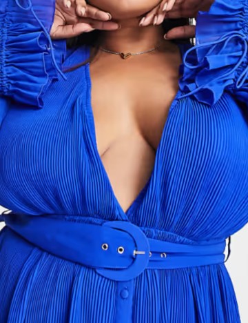 Rochie midi ASOS, albastru