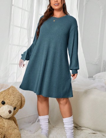 Rochie mini Shein Curve+, albastru