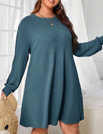 Rochie mini Shein Curve+, albastru