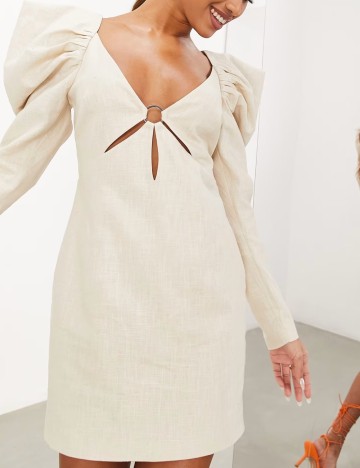 Rochie mini ASOS, bej