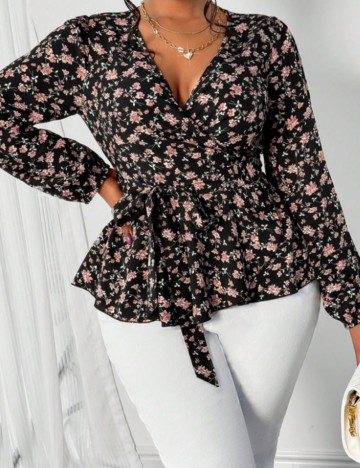 Cămașă Shein Curve+, negru