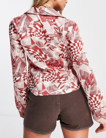 Cămașă Topshop, mix culori