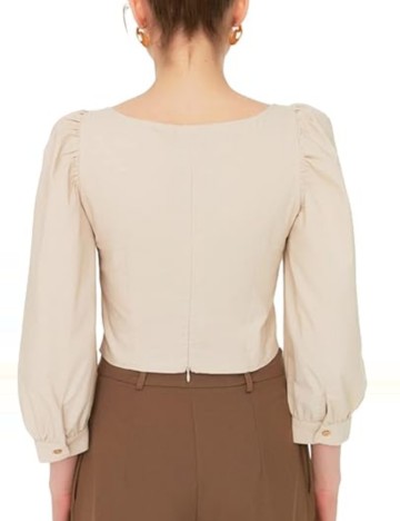 Cămașă TRENDYOL, bej