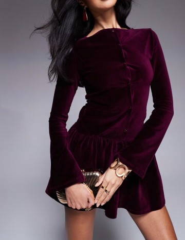 Rochie mini ASOS, mov