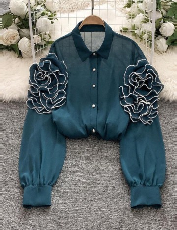 Cămașă Shein, verde