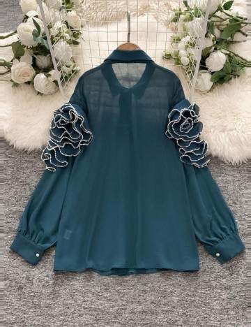 Cămașă Shein, verde