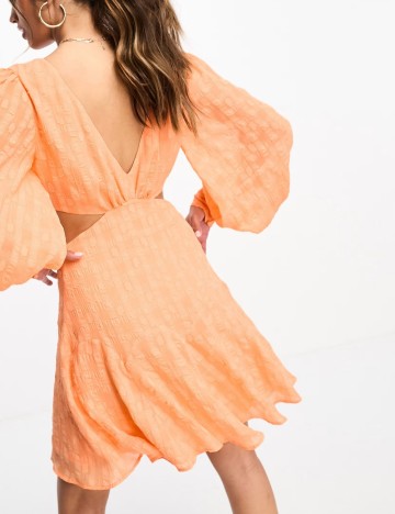 Rochie midi ASOS, portocaliu