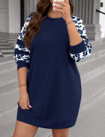 Rochie mini Shein Curve+, mix culori