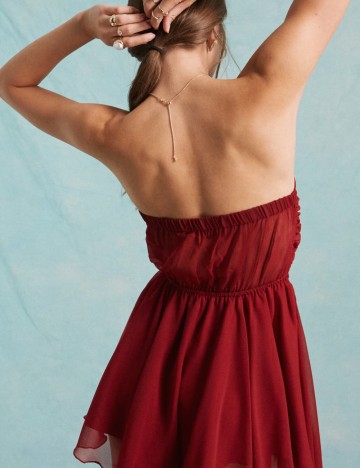 Salopetă scurtă ASOS, vișiniu