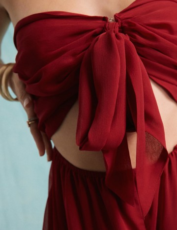 Salopetă scurtă ASOS, vișiniu