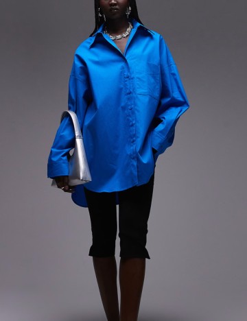 Cămașă Topshop, albastru