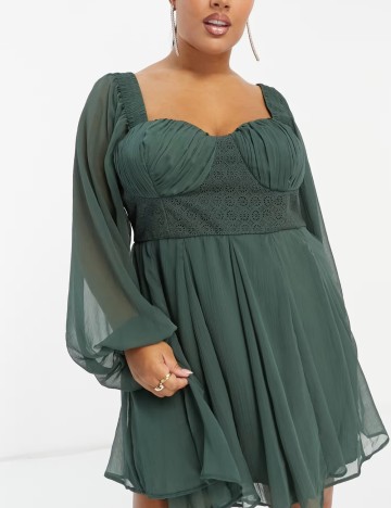 Rochie mini ASOS, verde