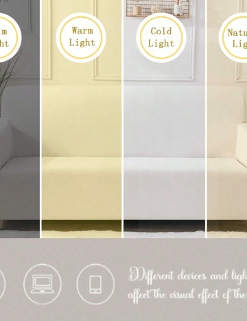 Husă de canapea Shein, alb