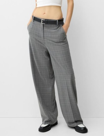 Pantaloni Bershka, gri