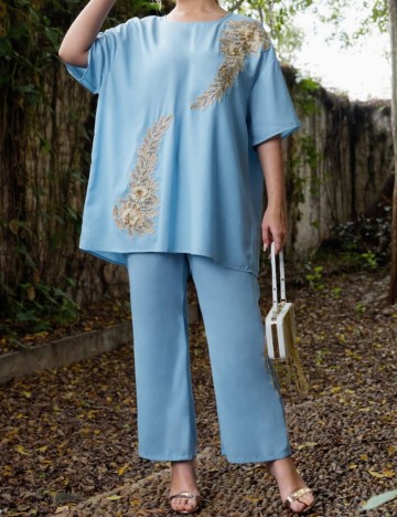 Compleu Shein Curve+, albastru