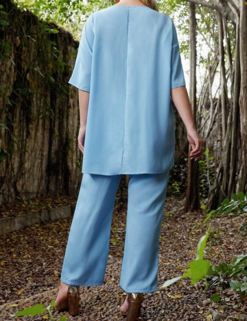 Compleu Shein Curve+, albastru