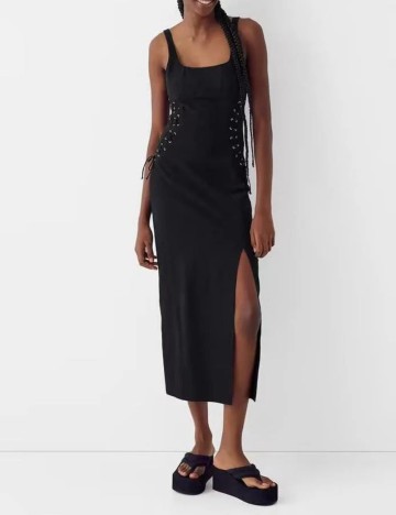 Rochie midi Bershka, negru
