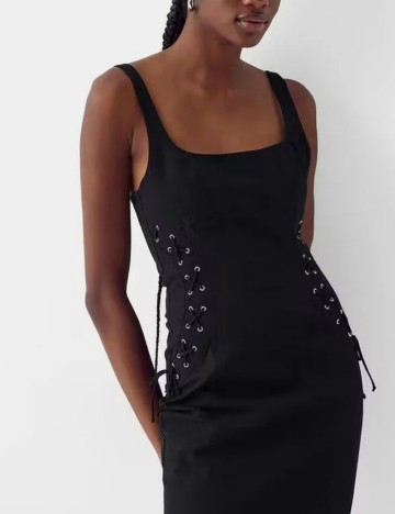 Rochie midi Bershka, negru