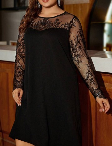 Rochie mini Shein Curve+, negru