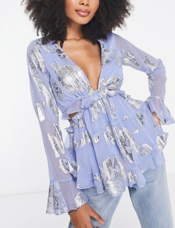 Cămașă ASOS, albastru