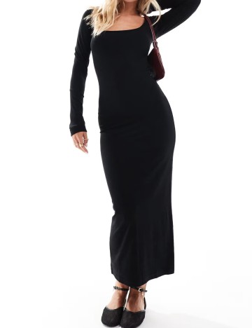 Rochie maxi Miss Selfridge, negru