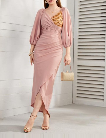 Rochie midi Shein, roz