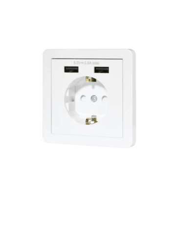 Priză de perete SILVER CREST, alb