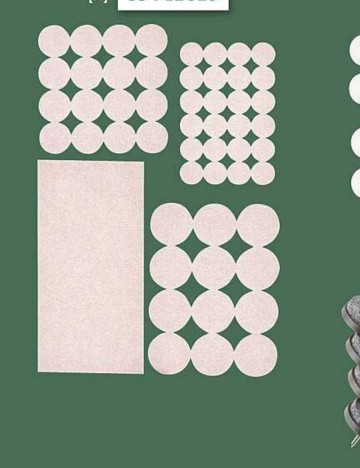 Patine auto-adezive pentru parchet PARKSIDE, maro