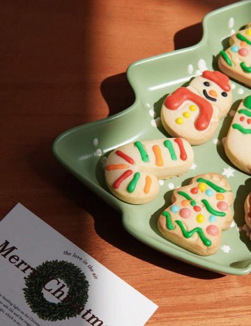 Tavă pentru servire Shein, verde