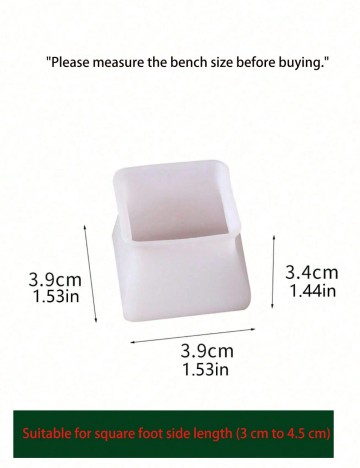 Set protecții pentru scaun Shein, alb