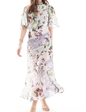 Rochie midi ASOS, mix culori