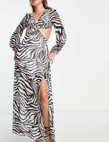 Rochie maxi ASOS, mix culori