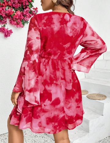 Rochie mini Shein Curve+, mix culori