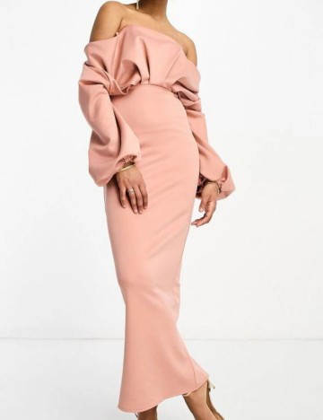 Rochie maxi ASOS, roz