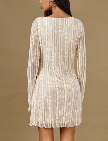 Rochie mini Shein, crem