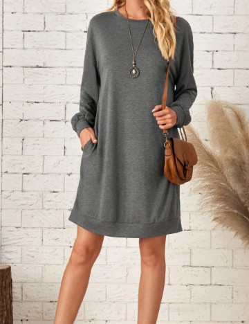 Rochie mini Shein Emery Rose, gri