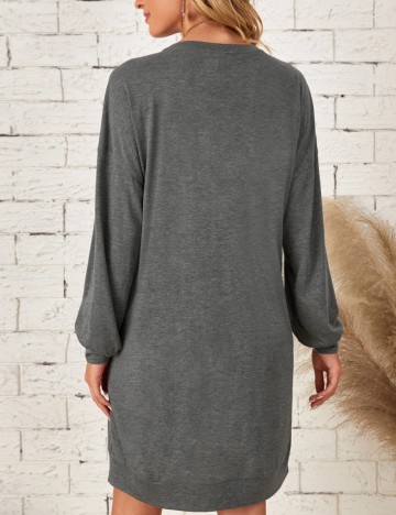 Rochie mini Shein Emery Rose, gri