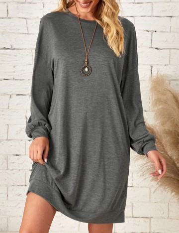 Rochie mini Shein Emery Rose, gri